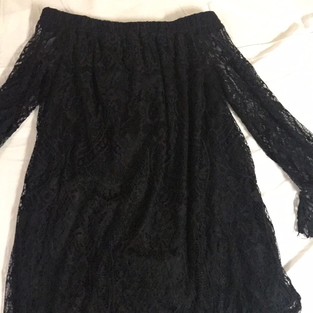 Black lace dress